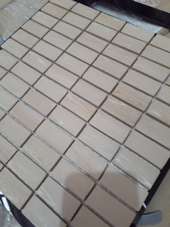 Мозаика из керамогранита Kotto Ceramica MI7 23460112C Ambra 300 x 300 х 7 (прямоугольник 23 x 46)