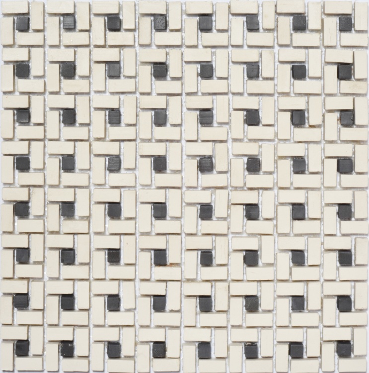 Мозаика из керамогранита Kotto Ceramica MI7 K9101 C2 Salino/Nero 300x300x10