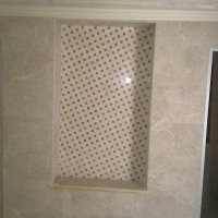 Мозаїка з мармуру Полірована МКР-6П (47x47-23x23) Victoria Beige - Rojo Alicante