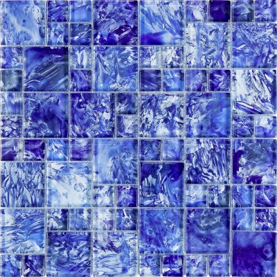 Мозаика стеклянная CL-MOS BSBW1122 BLUE FANTASY Mozaico De Lux