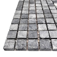 Мозаика из мрамора Матовая МКР-4СН (15x15) Black
