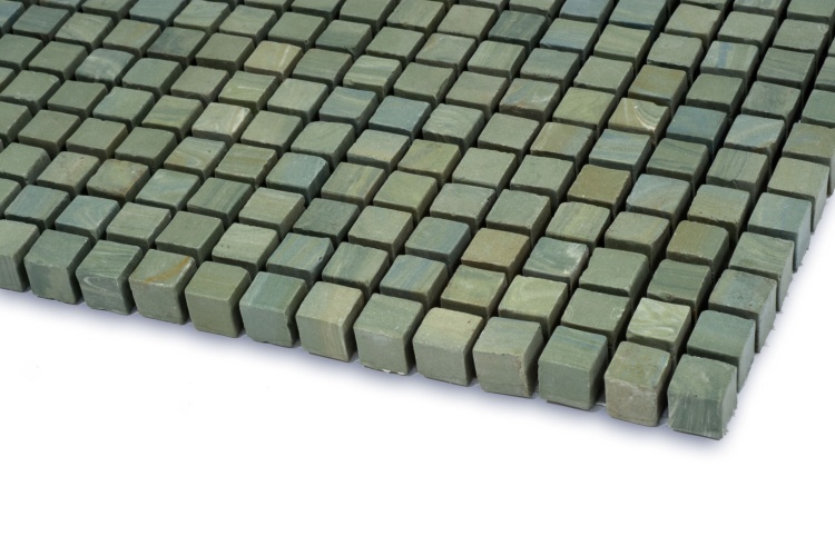 Мозаика из керамогранита Kotto Ceramica MI7 10100603C  Terra Verde  300 x 300 х 10   ( кубик 10 x 10 )