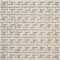Мозаика из керамогранита Kotto Ceramica MI7 K9102 C2 Grigio Caldo/Dorato 300x300x10