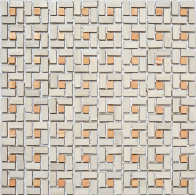 Мозаика из керамогранита Kotto Ceramica MI7 K9102 C2 Grigio Caldo/Dorato 300x300x10