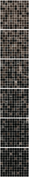 Мозаїка скляна АкваМо MX25-2-09-16G-16BG сіро-коричнева розтяжка градієнт 1912x317x4 мм в спа баню сауну хамам