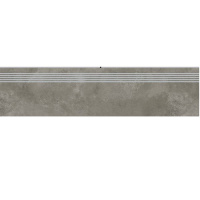 Сходинка з керамограніту Quenos Grey Steptread сіра (8x1198x298 мм)