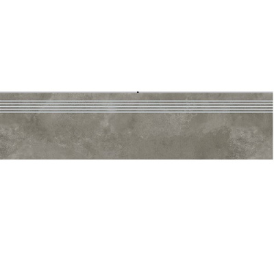 Сходинка з керамограніту Quenos Grey Steptread сіра (8x1198x298 мм)
