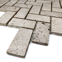 Мозаика из травертина Матовая МКР-5СН (47x23) Travertine Classic