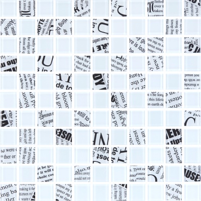 Мозаика стеклянная Kotto Ceramica GMP 0425013 С2 print 12/white mat   300 x 300 х 4    ( 25 х 25 )