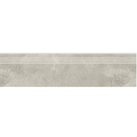 Сходинка з керамограніту Quenos Light Grey Steptread сіра (8x1198x298 мм)