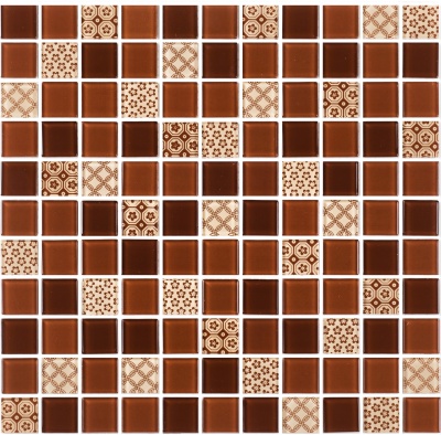 Мозаика керамическая Kotto Ceramica GM 4054 C3 Brown d/Brown m/Structure  300 х 300 х 4   ( 25 х 25 )