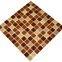 Мозаїка керамічна Kotto Ceramica GM 4054 C3 Brown d/Brown m/Structure 300 х 300 х 4 ( 25 х 25 )