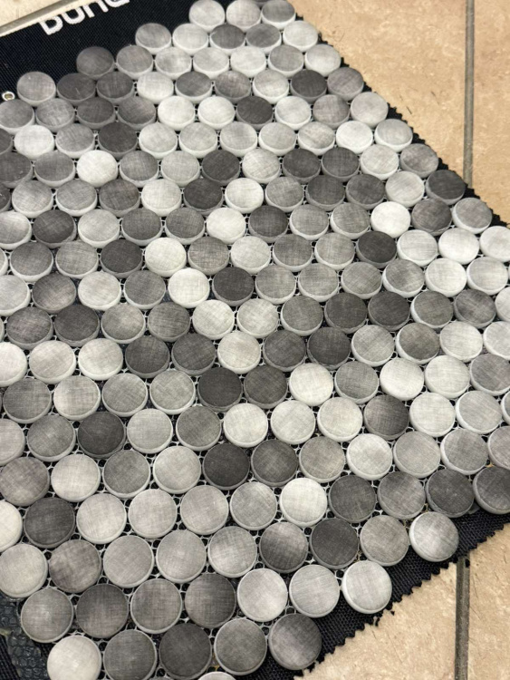 Мозаїка Dune 187662 Essential 31.5*29 сіра скляна