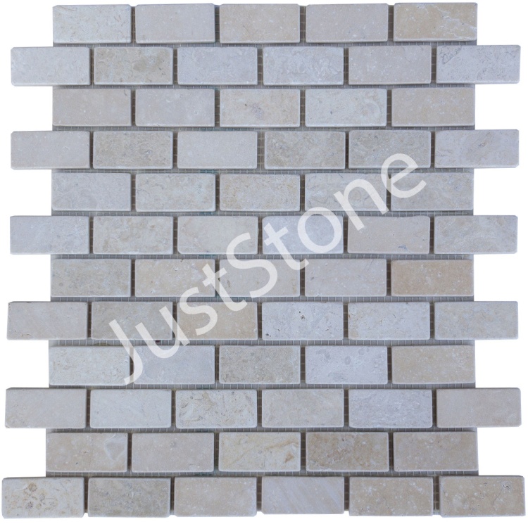 Мозаїка з мармуру Матова МКР-11СВ (47x23) Beige Mix