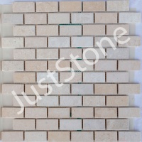 Мозаїка з мармуру Матова МКР-11СВ (47x23) Beige Mix