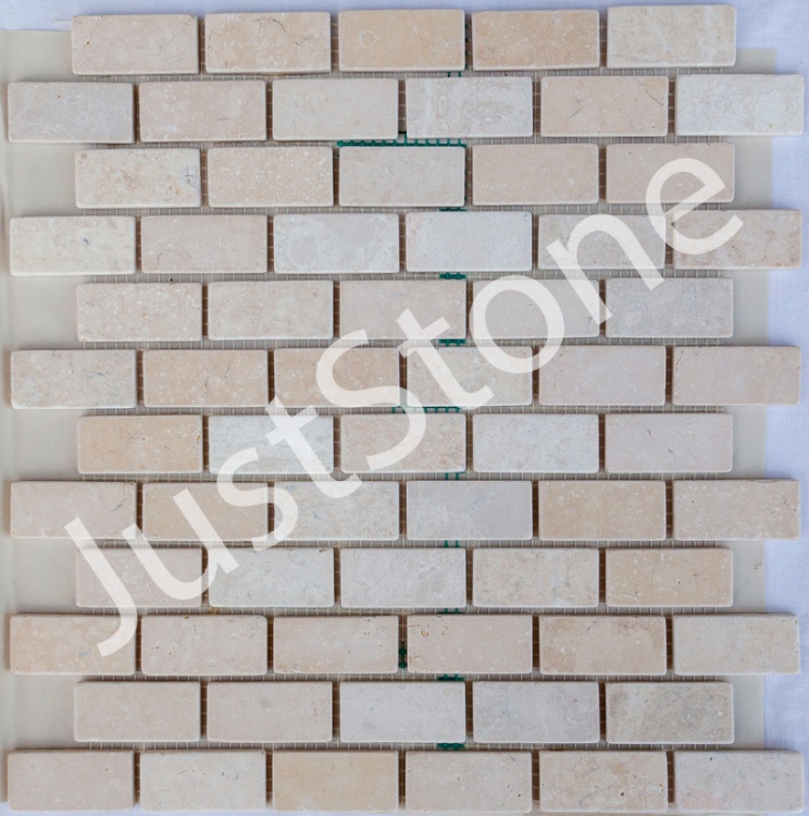 Мозаїка з мармуру Матова МКР-11СВ (47x23) Beige Mix