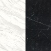 Портал для камина Bravo Даллас Volakas + Nero Marquina мрамор белый/черный прямой