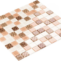 Мозаїка керамічна Kotto Ceramica GM 4055 C3 Beige w/Beige m/Structure 300 х 300 х 4 ( 25 х 25 )