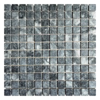 Мозаїка з мармуру Матова МКР-2СВ (23x23) Black