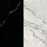 Портал для каміна Bravo Даллас Calacatta Black + Bianco Cararra Venatino мармур білий/чорний прямий
