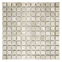 Мозаика из мрамора Матовая МКР-2СВ (23x23) Victoria Beige
