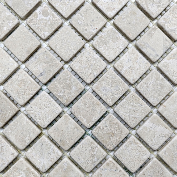 Мозаика из мрамора Матовая МКР-2СВ (23x23) Victoria Beige