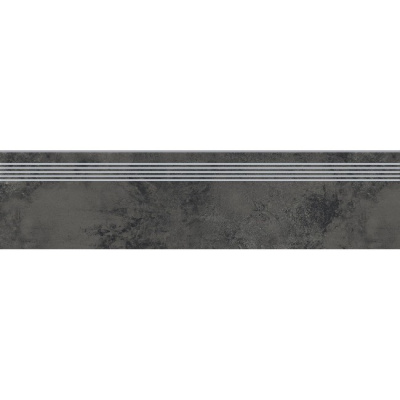 Сходинка з керамограніту Quenos Graphite Steptread графітова (8x1198x298 мм)