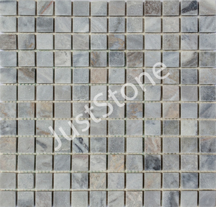 Мозаика из мрамора Матовая МКР-2СВ (23x23) Grey Mix