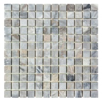 Мозаика из мрамора Матовая МКР-2СВ (23x23) Grey Mix
