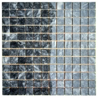 Мозаїка з мармуру Матова МКР-2СН (23x23) Black
