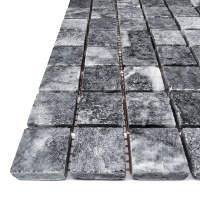 Мозаїка з мармуру Матова МКР-2СН (23x23) Black