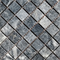 Мозаїка з мармуру Матова МКР-2СН (23x23) Black