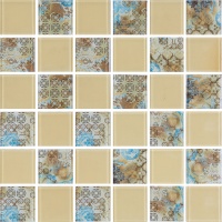 Мозаїка скляна Kotto Ceramica GMP 0448029 СC print 34/ral 1014 300 x 300 х 4 ( 48 х 48 )