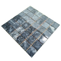Мозаика из мрамора Матовая МКР-3СВ (47x47) Black
