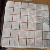 Мозаика из мрамора Матовая МКР-3СВ (47x47) Grey Mix