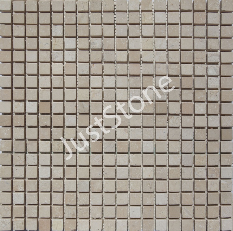 Мозаика из мрамора Матовая МКР-4СВ (15x15) Beige Mix