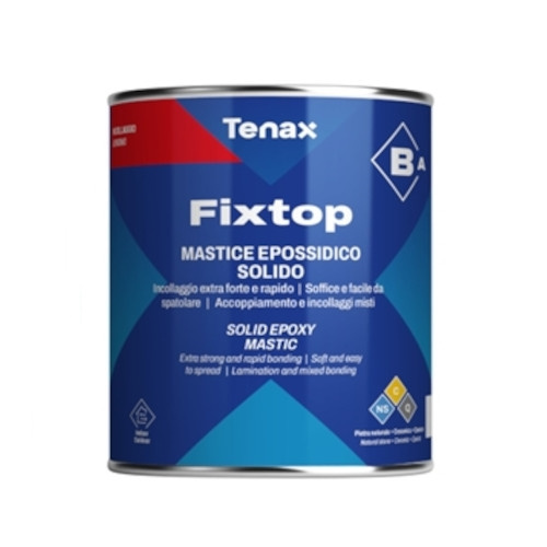 Клей эпоксидный Tenax Fixtop A+B бежевый 1 л густой морозостойкий для камня агломерата керамики древесины