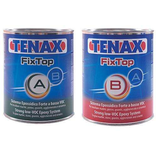 Клей эпоксидный Tenax Fixtop A+B бежевый 1 л густой морозостойкий для камня агломерата керамики древесины