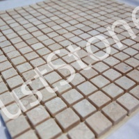 Мозаика из мрамора Матовая МКР-4СВ (15x15) Victoria Beige