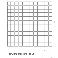 Мозаика из керамогранита Kotto Ceramica MI7 23230210C Salino  300 x 300 х 7     ( квадрат 23 x 23 )