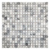 Мозаїка з мармуру Матова МКР-4СВ (15x15) White Mix