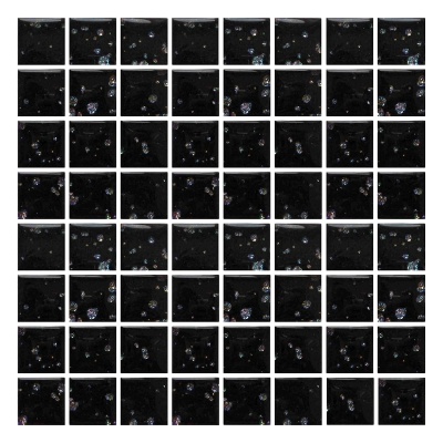 Мозаика стеклянная T-MOS BG702-B (BG02) (L) Sparcle Black Mozaico De Lux