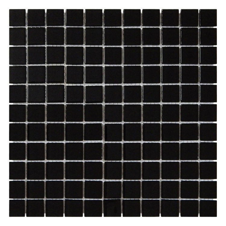 Мозаїка скляна V-MOS AA113 BLACK Mozaico De Lux