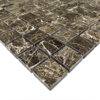 Мозаїка з мармуру Полірована МКР-2П (23x23) Emperador Medium