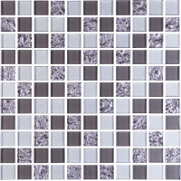 Мозаїка керамічна Kotto Ceramica GM 8001 C3 GreyR S1/Grey m/Grey Silver 300 х 300 х 8 ( 25 х 25 )