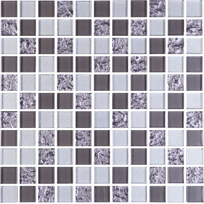 Мозаїка керамічна Kotto Ceramica GM 8001 C3 GreyR S1/Grey m/Grey Silver 300 х 300 х 8 ( 25 х 25 )