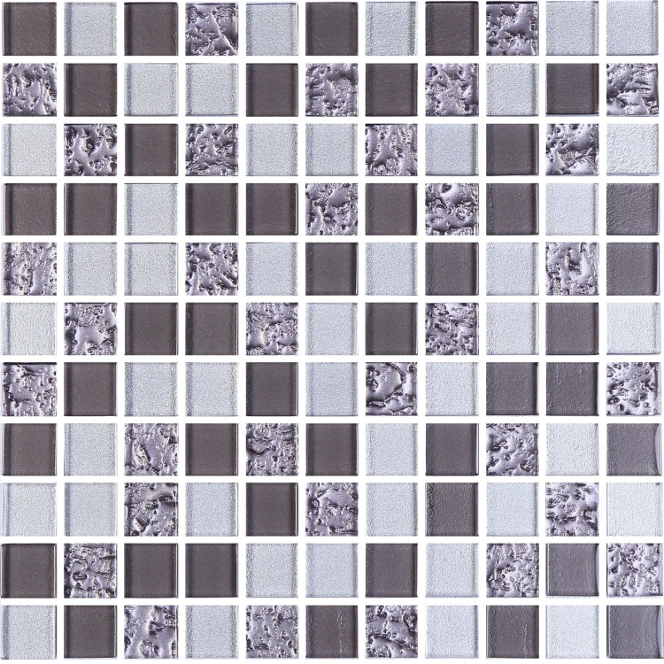 Мозаїка керамічна Kotto Ceramica GM 8001 C3 GreyR S1/Grey m/Grey Silver 300 х 300 х 8 ( 25 х 25 )