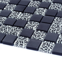 Мозаика стеклянная Kotto Ceramica GMP 0825010 С2 print 10/black mat   300 x 300 х 8   ( 25 х 25 )