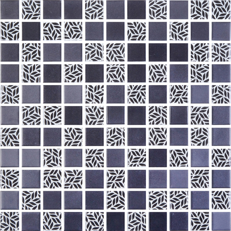 Мозаика стеклянная Kotto Ceramica GMP 0825010 С2 print 10/black mat   300 x 300 х 8   ( 25 х 25 )