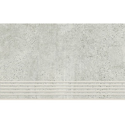 Сходинка з керамограніту Newstone Light Grey Steptread світло-сіра (8x1198x298 мм)